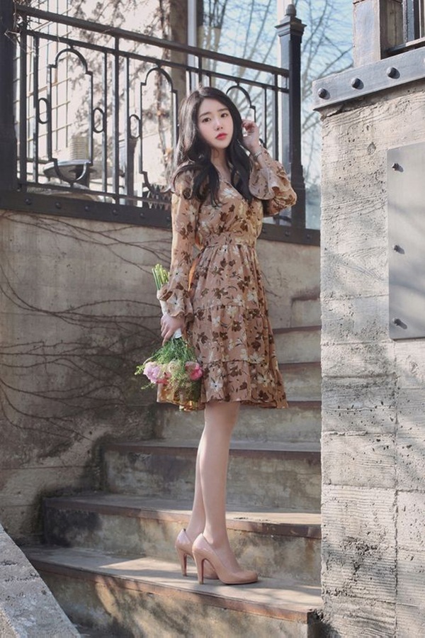 Tuyển tập váy đầm cao cấp Hàn Quốc tuổi trung niên diện hè 2017
